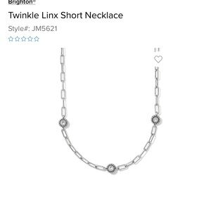 New Brighton Twinkle Linx Short Silver Necklace